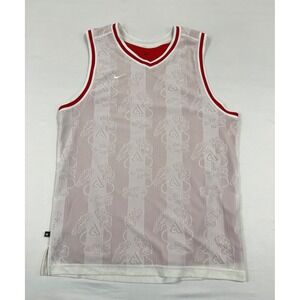 Nike White and Red Men’s Basketball Jersey
